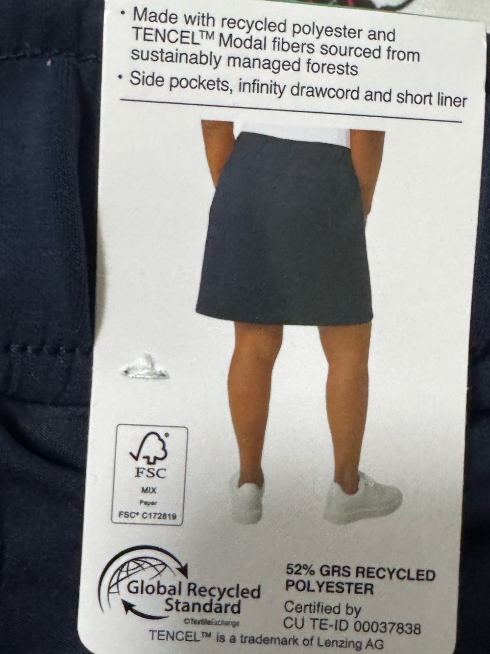 NWT Mondetta High Rise Walking Skort Navy XL Athleisure Activewear - Picture 6 of 11